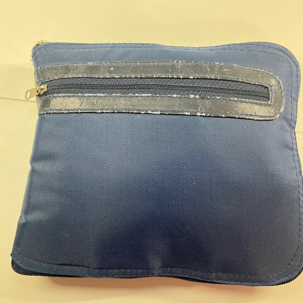 WordPerfect Corporation Travel Bag Navy Blue Foldable Pouch Vintage Tech Promo